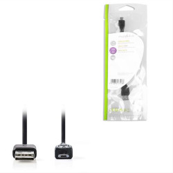 Αντάπτορας / Καλώδιο USB 2.0 θηλ. - USB micro B αρσ. NEDIS CCGP60570BK02