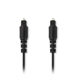Καλώδιο οπτικής ίνας, TosLink αρσ. - TosLink αρσ., 10m. NEDIS CAGP25000BK100