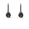 Καλώδιο οπτικής ίνας, TosLink αρσ. - TosLink αρσ., 10m. NEDIS CAGP25000BK100