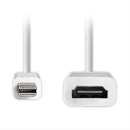 Καλώδιο-αντάπτορας Mini DisplayPort αρσ. - HDMI θηλ. NEDIS CCGP37650WT02