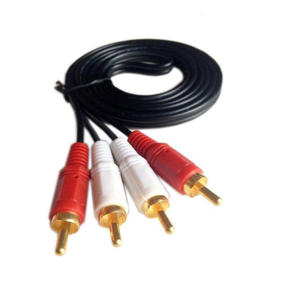 Καλώδιο Ήχου 2xRCA M/M, 3m, DeTech, High Quality - 18024