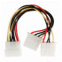 Καλώδιο-αντάπτορας τροφοδοσίας Molex σε 2x Molex 0,15m.