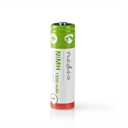 Επαναφορτιζόμενες μπαταρίες ΑΑ Νi-MH 1300 mAh 1.2V Ready to use, σε blister 4 μπαταριών. Επαναφορτιζόμενες μπαταρίες ΑΑ Νi-MH 1300 mAh 1.2V Ready to use, σε blister 4 μπαταριών.