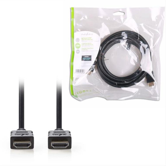 Καλώδιο HDMI αρσ. - HDMI αρσ. 3m με επίχρυσες επαφές. Καλώδιο HDMI αρσ. - HDMI αρσ. 3m με επίχρυσες επαφές.