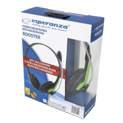 Esperanza STEREO HEADPHONES WITH MICROPHONE EH158G