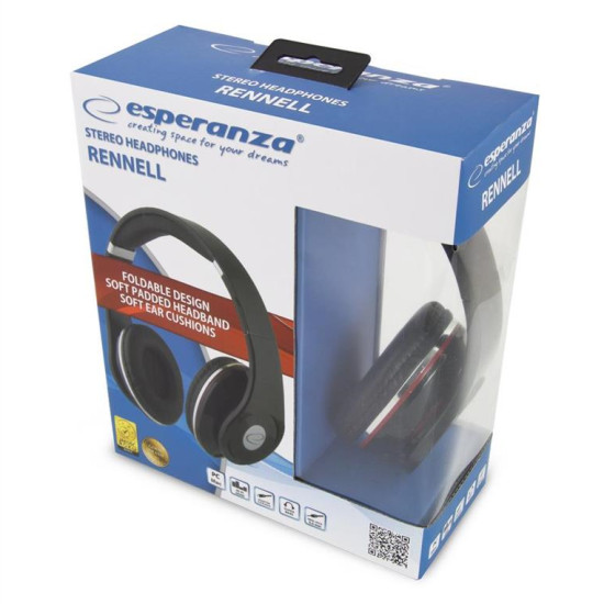 Esperanza HEADPHONES AUDIO STEREO EH141K RENELL BLACK