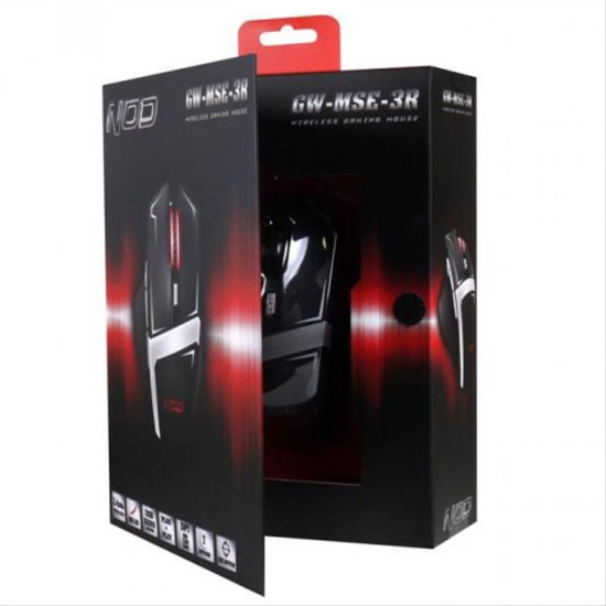 Ασύρματο gaming ποντίκι, 2.4GHz με κόκκινο LED φωτισμό NOD GW-MSE-3R