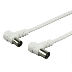 Powertech καλώδιο κεραίας για τηλεόραση pal - ΓΩΝΙΑ (90 o) Male - ΓΩΝΙΑ (90 o) Female - WHITE - 1.5m Powertech καλώδιο κεραίας για τηλεόραση pal - ΓΩΝΙΑ (90 o) Male - ΓΩΝΙΑ (90 o) Female - WHITE - 1.5m