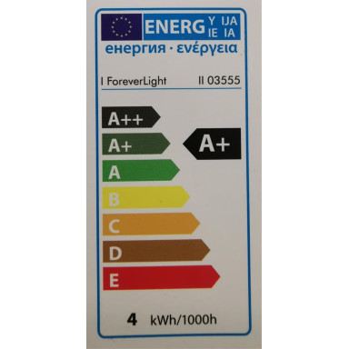 LED bulb E14 G45 4W cold white, 6000K 03555