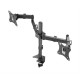 BRATECK Βάση γραφείου LDT24-C024 για 2 οθόνες 17" - 27", 2x 7kg BRATECK Βάση γραφείου LDT24-C024 για 2 οθόνες 17" - 27", 2x 7kg