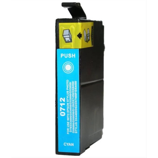 Συμβατο InkJet για Epson No 712, 13ml, Cyan RE-T0712C Συμβατο InkJet για Epson No 712, 13ml, Cyan RE-T0712C