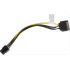 LANBERG Power cable SATA - PCI Express 6Pin 20cm