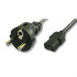 POWERTECH Καλώδιο τροφοδοσίας 3x 1mm, 1.5m, Black (CAB-P014)