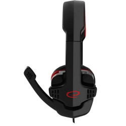 Esperanza HEADPHONES WITH MICROPHONE FOR PLAYERS RAVEN RED EGH310R Esperanza HEADPHONES WITH MICROPHONE FOR PLAYERS RAVEN RED EGH310R