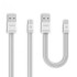Καλώδια δεδομένων Remax Linyo RC-062m, Micro USB, 1.0m & 0.16m, Λευκο - 14925