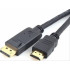 Καλώδιο DeTech DP 14+1 cooper σε HDMI, 1.8m, Μαύρο - 18273