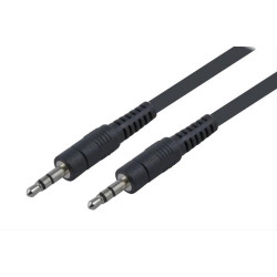 POWERTECH καλώδιο Jack stereo σε Jack stereo 3.5mm, Nickel, Black, 3m CAB-J007 POWERTECH καλώδιο Jack stereo σε Jack stereo 3.5mm, Nickel, Black, 3m CAB-J007