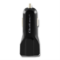 Qolec car charger 12-24V | 12W | 2.4A | Micro USB 50138