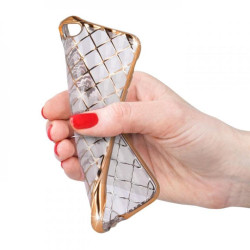 TPU Grid Case for iPhone 7 gold / iPhone 8 GSM022775 TPU Grid Case for iPhone 7 gold / iPhone 8 GSM022775
