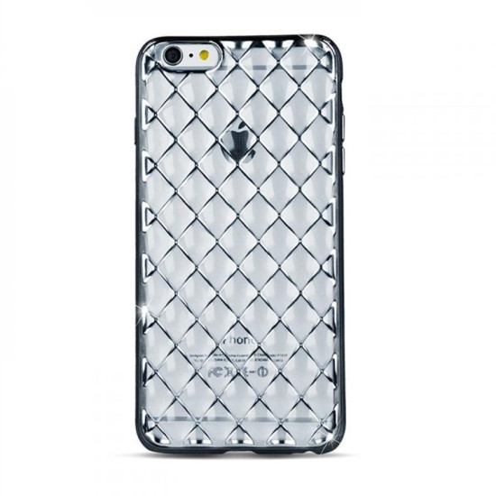 TPU Grid Case for iPhone 7 Plus silver / iPhone 8 Plus GSM023295 TPU Grid Case for iPhone 7 Plus silver / iPhone 8 Plus GSM023295