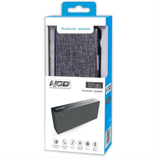 Φορητό bluetooth ηχείο αλουμινίου, 2 x 5W NOD B.FAB Φορητό bluetooth ηχείο αλουμινίου, 2 x 5W NOD B.FAB