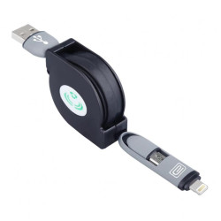 Καλώδιο Earldom, SS7, 2in1, Micro USB + Lightning (iPhone 5/6/7), Καλώδιο Earldom, SS7, 2in1, Micro USB + Lightning (iPhone 5/6/7),
