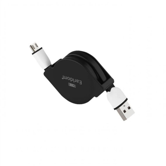 Καλώδιο δεδομένων, Earldom, SS8, Micro USB, επεκτάσιμη, 1.0m Καλώδιο δεδομένων, Earldom, SS8, Micro USB, επεκτάσιμη, 1.0m