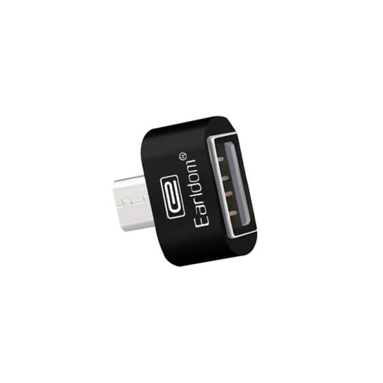 Προσαρμογέας, Earldom, OT03, USB F σε Micro USB, OTG, Μαύρο 14868