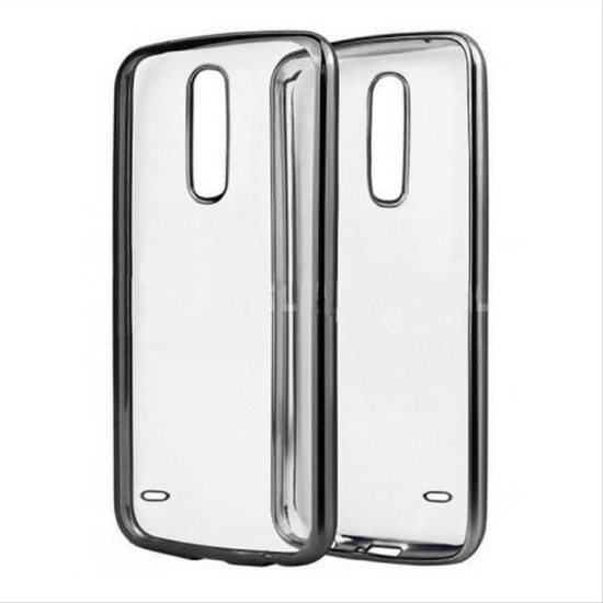 POWERTECH Θήκη Metal TPU για LG K10 2017 M250n, Silver