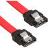 POWERTECH Καλώδιο SATA 7-pin/7-pin, Red, 0.2m