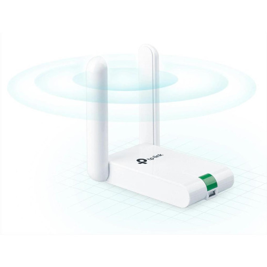 TP-LINK 300Mbps High Gain Wireless USB Adapter (2.4GHz) USB 2.0 (1.5m cable) 2x3dBi Ver. 5.0 TP-LINK 300Mbps High Gain Wireless USB Adapter (2.4GHz) USB 2.0 (1.5m cable) 2x3dBi Ver. 5.0