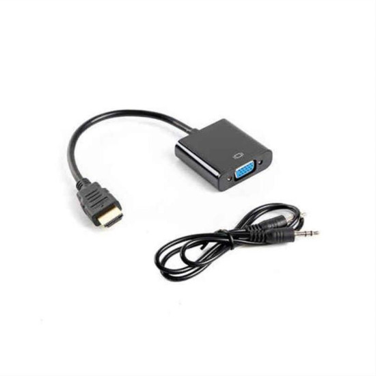 LANBERG HDMI-A (M) -> VGA (F) + audio adapter on the cable AD-0017-BK LANBERG HDMI-A (M) -> VGA (F) + audio adapter on the cable AD-0017-BK