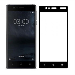 POWERTECH Tempered Glass 3D Full Face για Nokia 3, Black POWERTECH Tempered Glass 3D Full Face για Nokia 3, Black