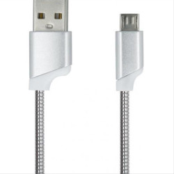 Forever Metal micro USB cable silver T_0015067