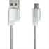 Forever Metal micro USB cable silver T_0015067