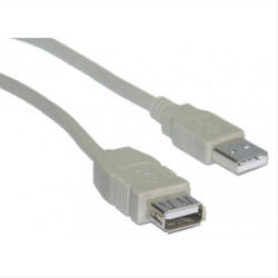 POWERTECH Καλώδιο USB 2.0 σε USB female, 3m, Gray POWERTECH Καλώδιο USB 2.0 σε USB female, 3m, Gray
