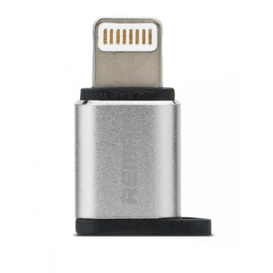 Remax RA-USB2 Silver microUSB to Lightning Adapter - Silver