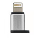 Remax RA-USB2 Silver microUSB to Lightning Adapter - Silver