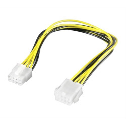 Powertech καλώδιο για MB 8pin αρσενικό σε 8pin θηλυκό, 20cm Powertech καλώδιο για MB 8pin αρσενικό σε 8pin θηλυκό, 20cm