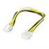 Powertech καλώδιο για MB 8pin αρσενικό σε 8pin θηλυκό, 20cm