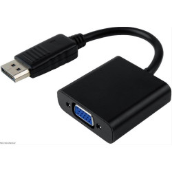 POWERTECH Μετατροπέας Display Port 20pin σε VGA 15pin, 0.20, Black CAB-DP022 POWERTECH Μετατροπέας Display Port 20pin σε VGA 15pin, 0.20, Black CAB-DP022