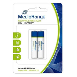 MEDIARANGE επαναφορτιζόμενες μπαταρίες Micro AAA HR03, 1000mAh, 2τμχ