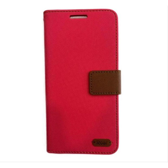 ROAR Twill Grain Leather Stand Case for Samsung Galaxy G6000 On7 2016 -Pink ROAR Twill Grain Leather Stand Case for Samsung Galaxy G6000 On7 2016 -Pink