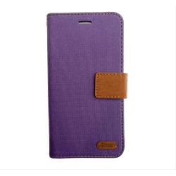 ROAR Twill Grain Leather Stand Case for Samsung Galaxy G5500 On5 2016 - Purple
