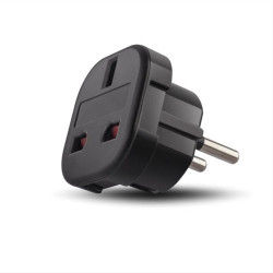 Forever travel adapter EU/UK black (T_0013686)