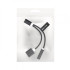 2in1 lightning+audio adapter black bulk