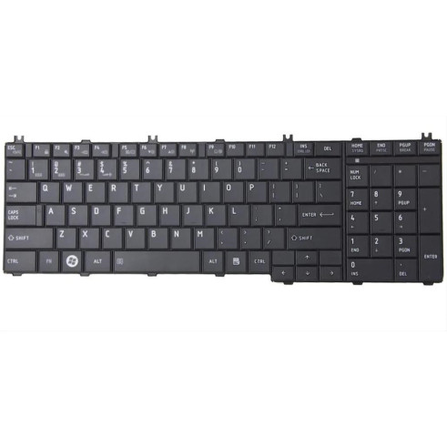 Πληκ. Αντ. Για Toshiba Satellite C660 C655 L655 L750 L770 US Μαύρο