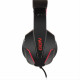 Gaming headset, σε μαύρο χρώμα και κόκκινο LED φωτισμό. (NOD G-HDS-001) Gaming headset, σε μαύρο χρώμα και κόκκινο LED φωτισμό. (NOD G-HDS-001)