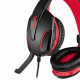 Gaming headset, σε μαύρο χρώμα και κόκκινο LED φωτισμό. (NOD G-HDS-001) Gaming headset, σε μαύρο χρώμα και κόκκινο LED φωτισμό. (NOD G-HDS-001)