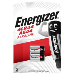 Αλκαλικές μπαταρίες Energizer 4LR44/A544 6V σε blister με 2 μπαταρίες